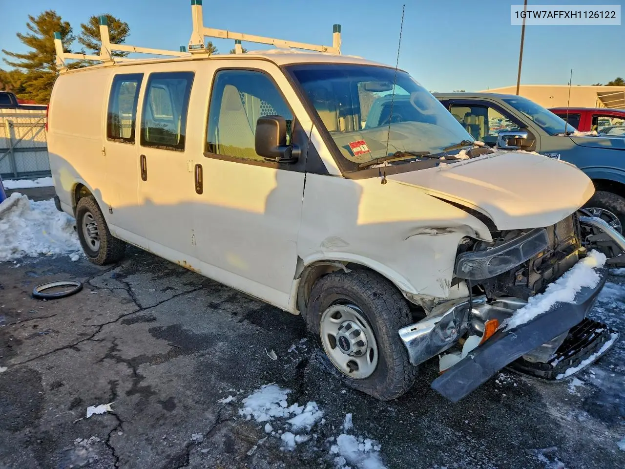 2017 GMC Savana G2500 Cargo ** R & D * Pri Fleet ** VIN: 1GTW7AFFXH1126122 Lot: 47293436