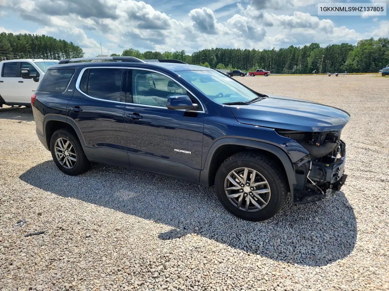 2017 GMC Acadia Slt-1 VIN: 1GKKNMLS9HZ137805 Lot: 57765736