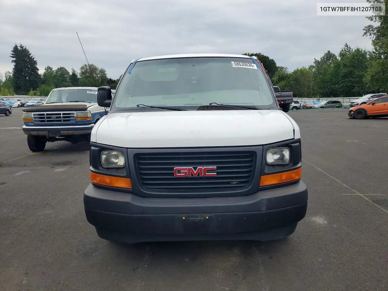 2017 GMC Savana G2500 VIN: 1GTW7BFF8H1207108 Lot: 58630636