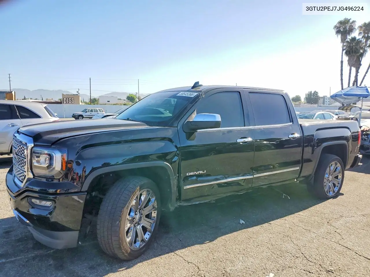 2018 GMC Sierra K1500 Denali VIN: 3GTU2PEJ7JG496224 Lot: 56645366