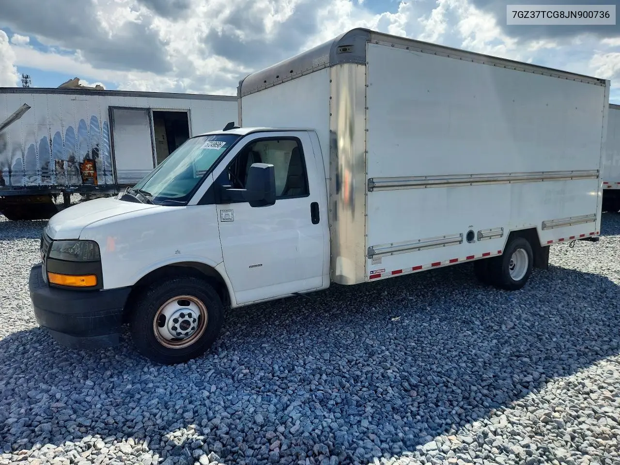 2018 GMC Savana Box Truck VIN: 7GZ37TCG8JN900736 Lot: 57249696