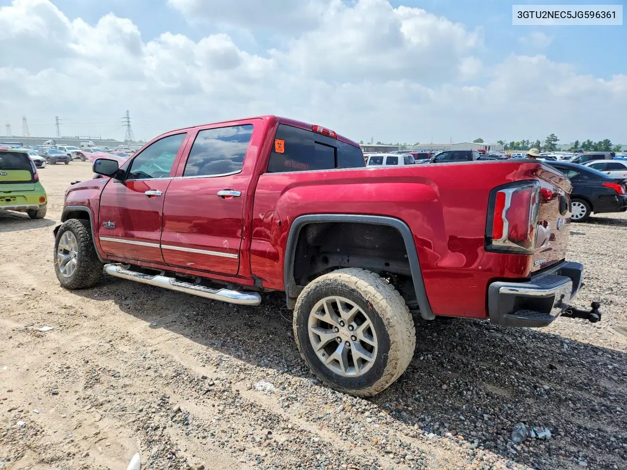 2018 GMC Sierra K1500 Slt VIN: 3GTU2NEC5JG596361 Lot: 57948536