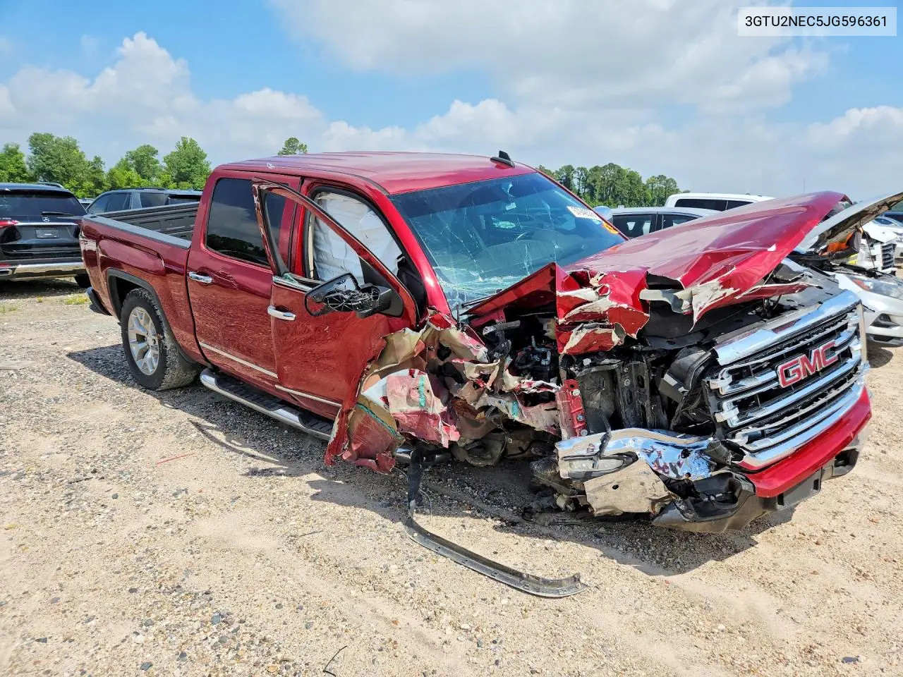 2018 GMC Sierra K1500 Slt VIN: 3GTU2NEC5JG596361 Lot: 57948536
