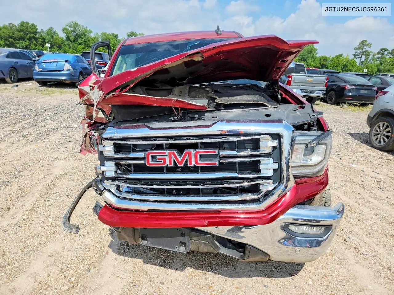 2018 GMC Sierra K1500 Slt VIN: 3GTU2NEC5JG596361 Lot: 57948536