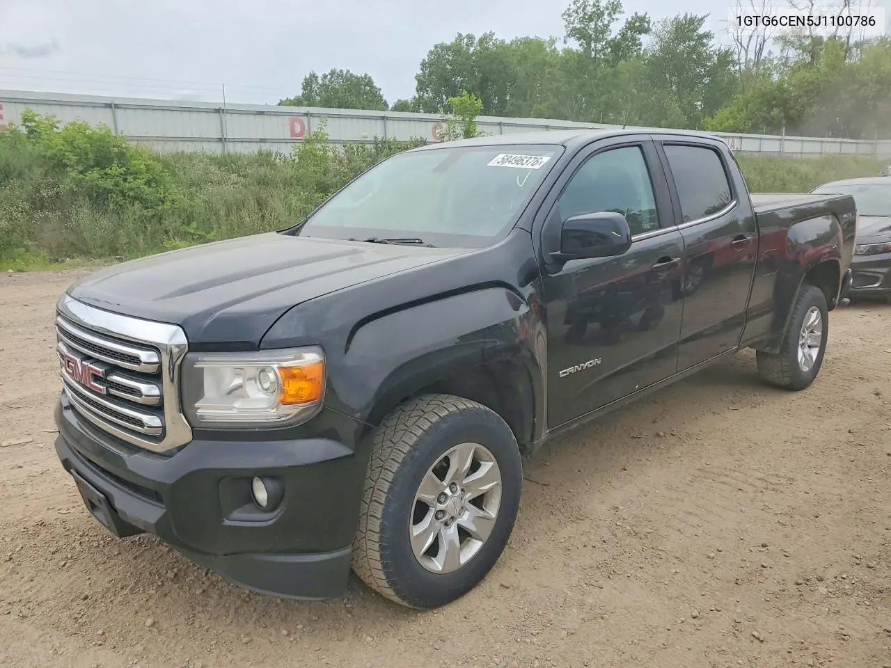 1GTG6CEN5J1100786 2018 GMC Canyon Sle