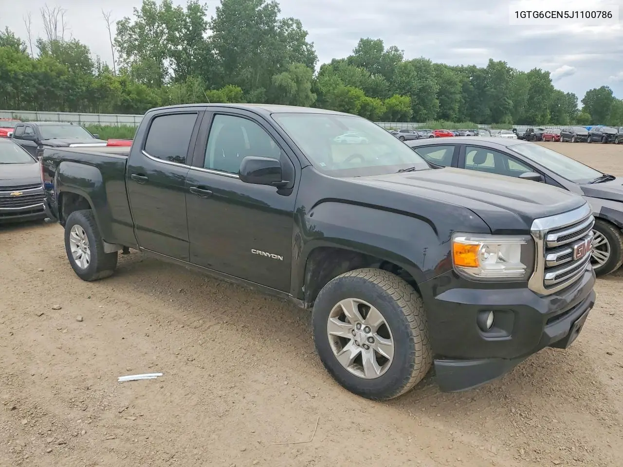 1GTG6CEN5J1100786 2018 GMC Canyon Sle