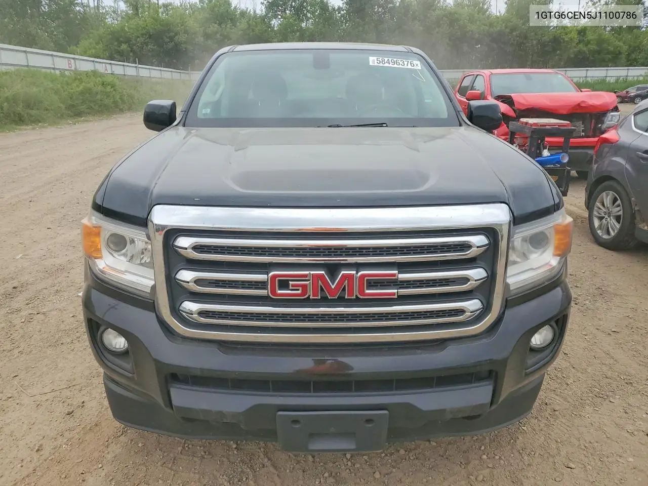 1GTG6CEN5J1100786 2018 GMC Canyon Sle