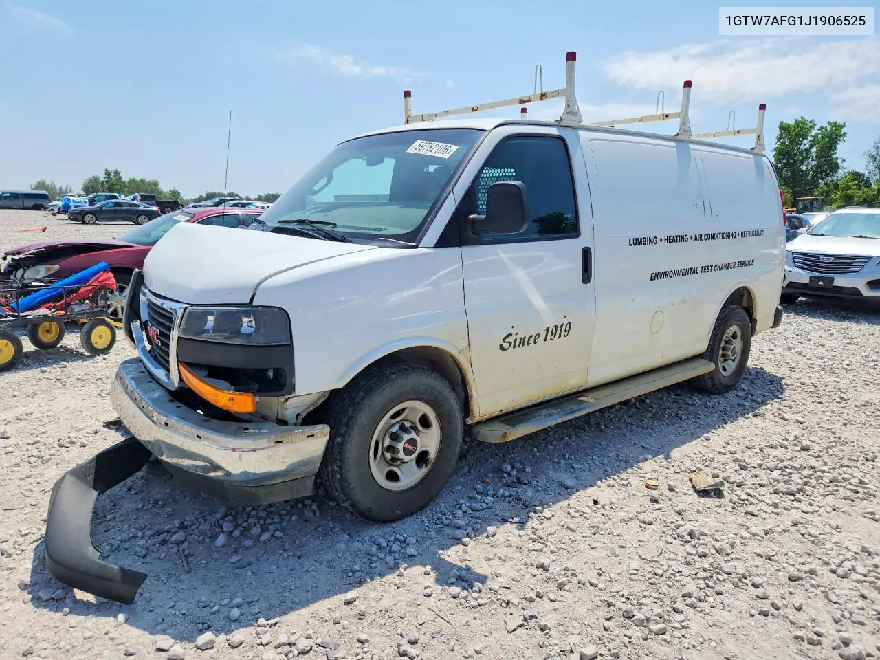 2018 GMC Savana G2500 VIN: 1GTW7AFG1J1906525 Lot: 59782106