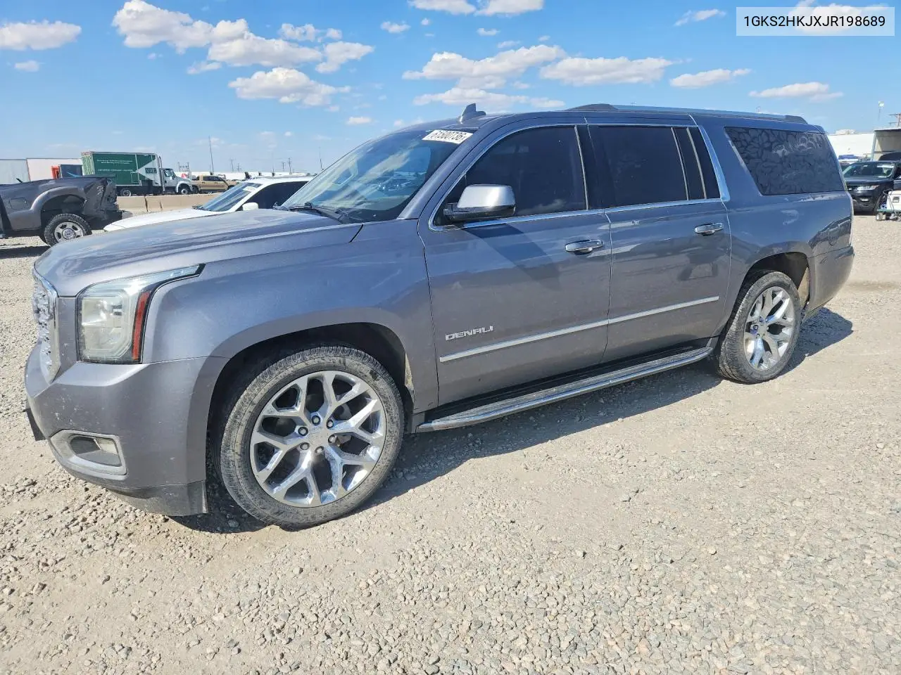 2018 GMC Yukon Xl Denali VIN: 1GKS2HKJXJR198689 Lot: 61500736