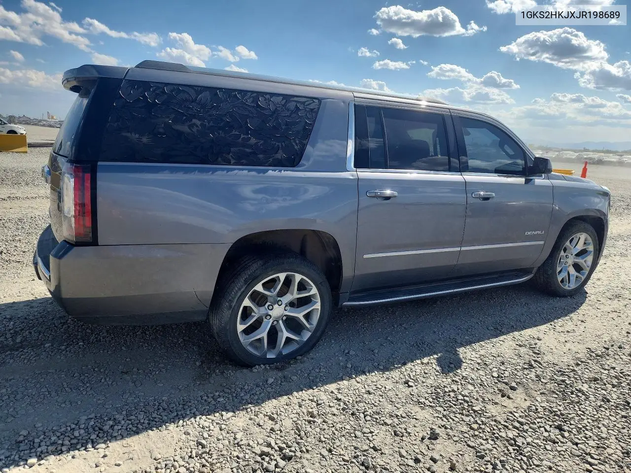 2018 GMC Yukon Xl Denali VIN: 1GKS2HKJXJR198689 Lot: 61500736