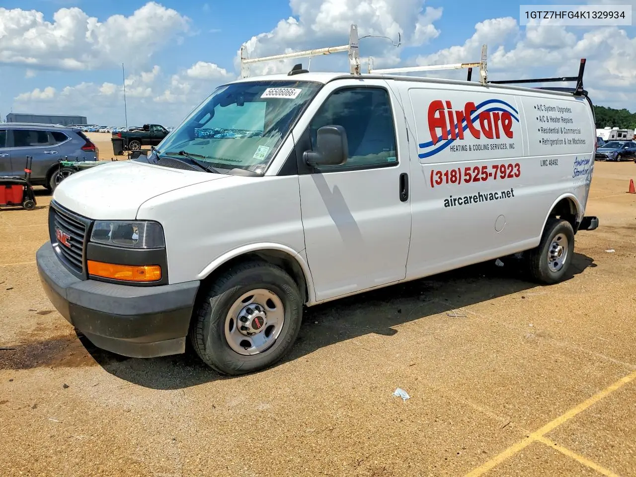 2019 GMC Savana 3500 Cargo Delivery Van VIN: 1GTZ7HFG4K1329934 Lot: 56506066