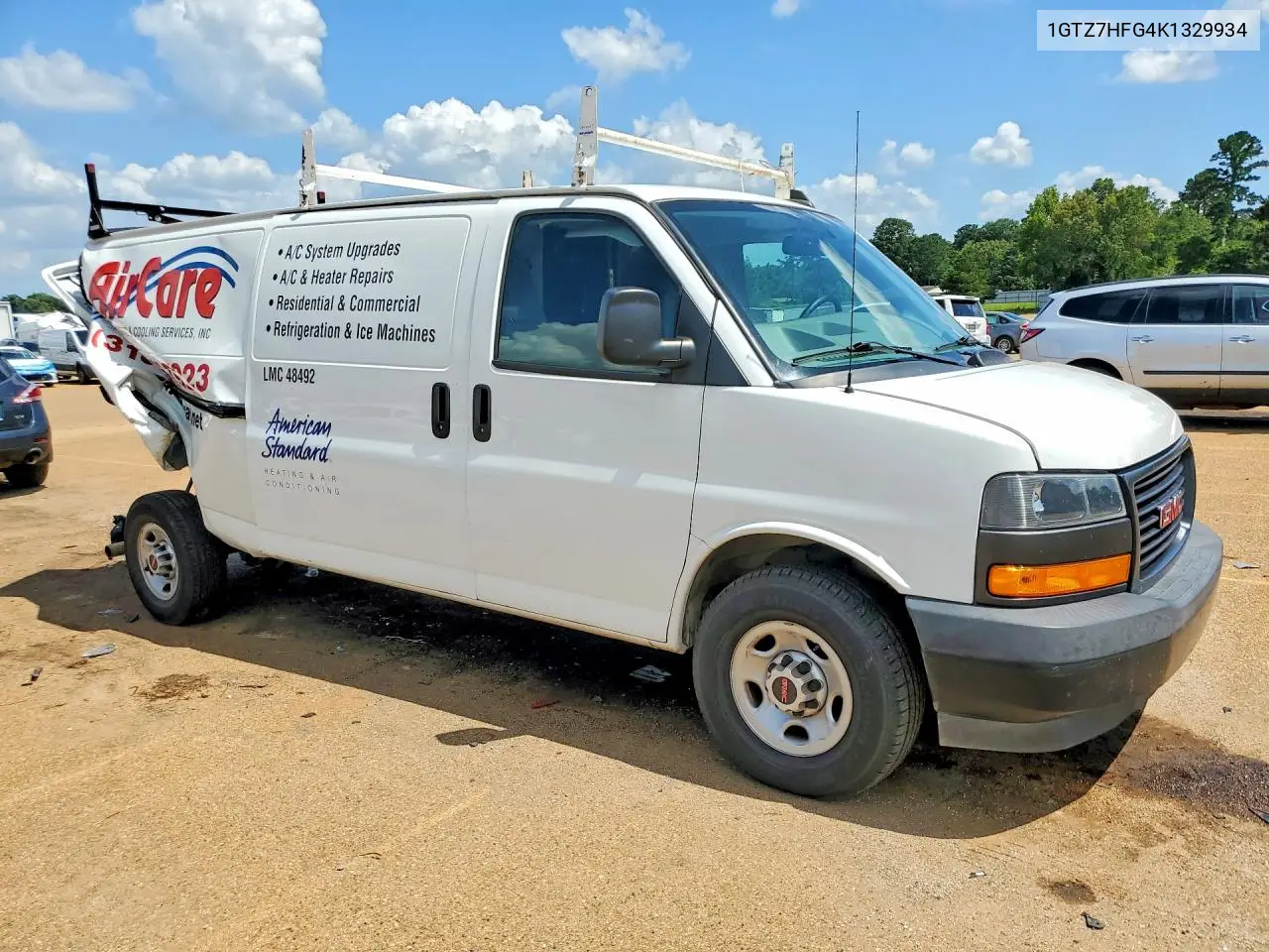 2019 GMC Savana 3500 Cargo Delivery Van VIN: 1GTZ7HFG4K1329934 Lot: 56506066