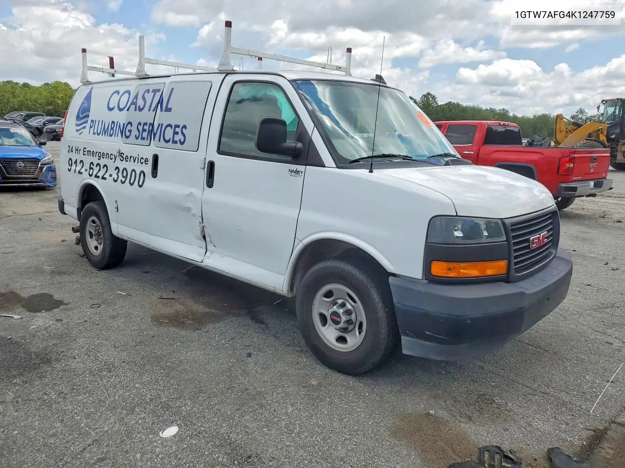 2019 GMC Savana G2500 VIN: 1GTW7AFG4K1247759 Lot: 57839156
