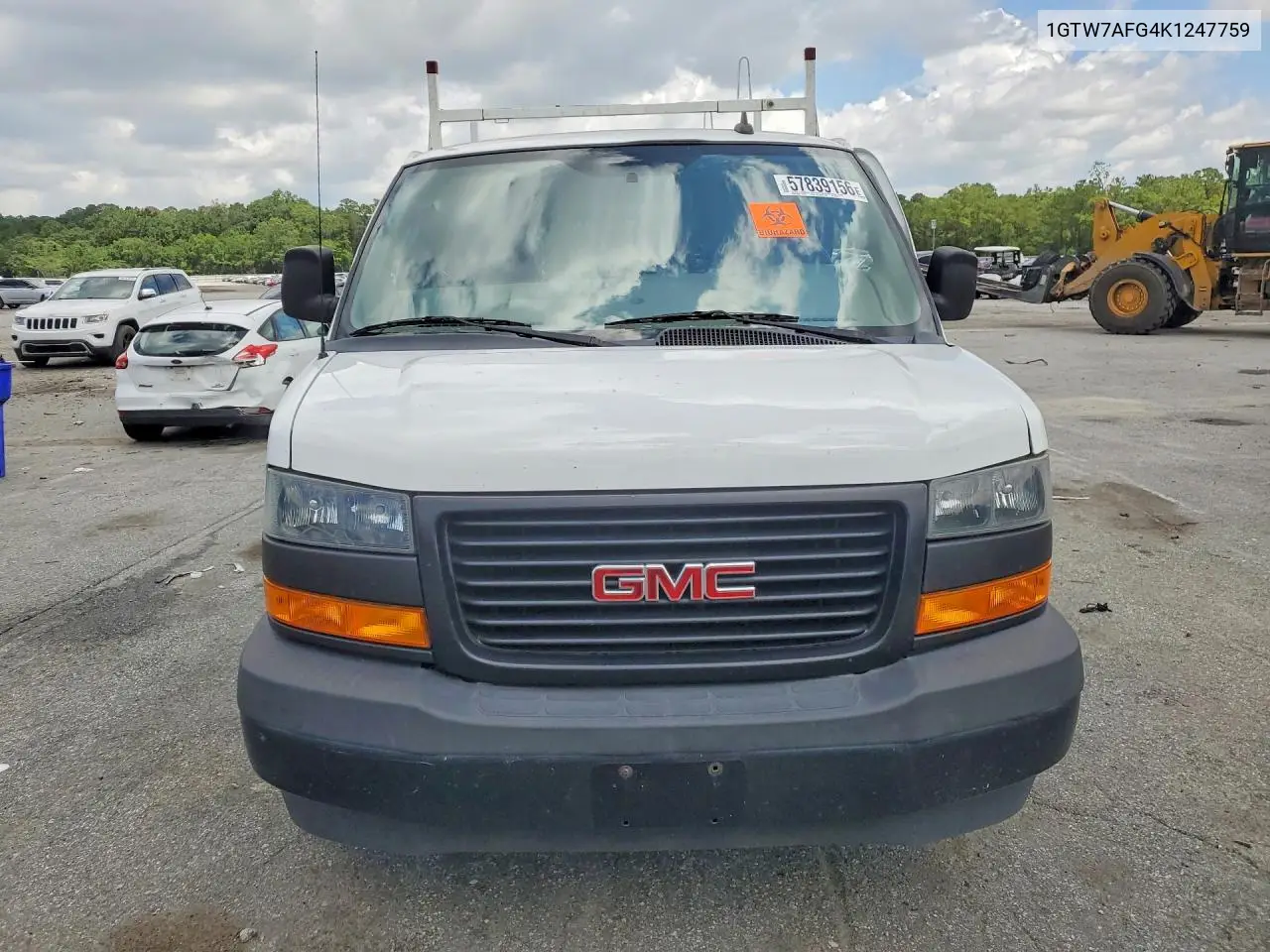 2019 GMC Savana G2500 VIN: 1GTW7AFG4K1247759 Lot: 57839156