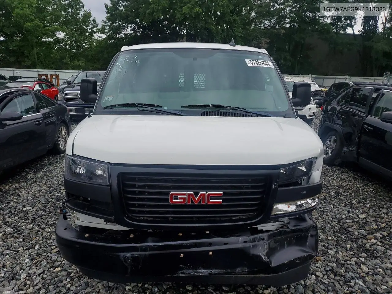 2019 GMC Savana G2500 VIN: 1GTW7AFG9K1313383 Lot: 57889886