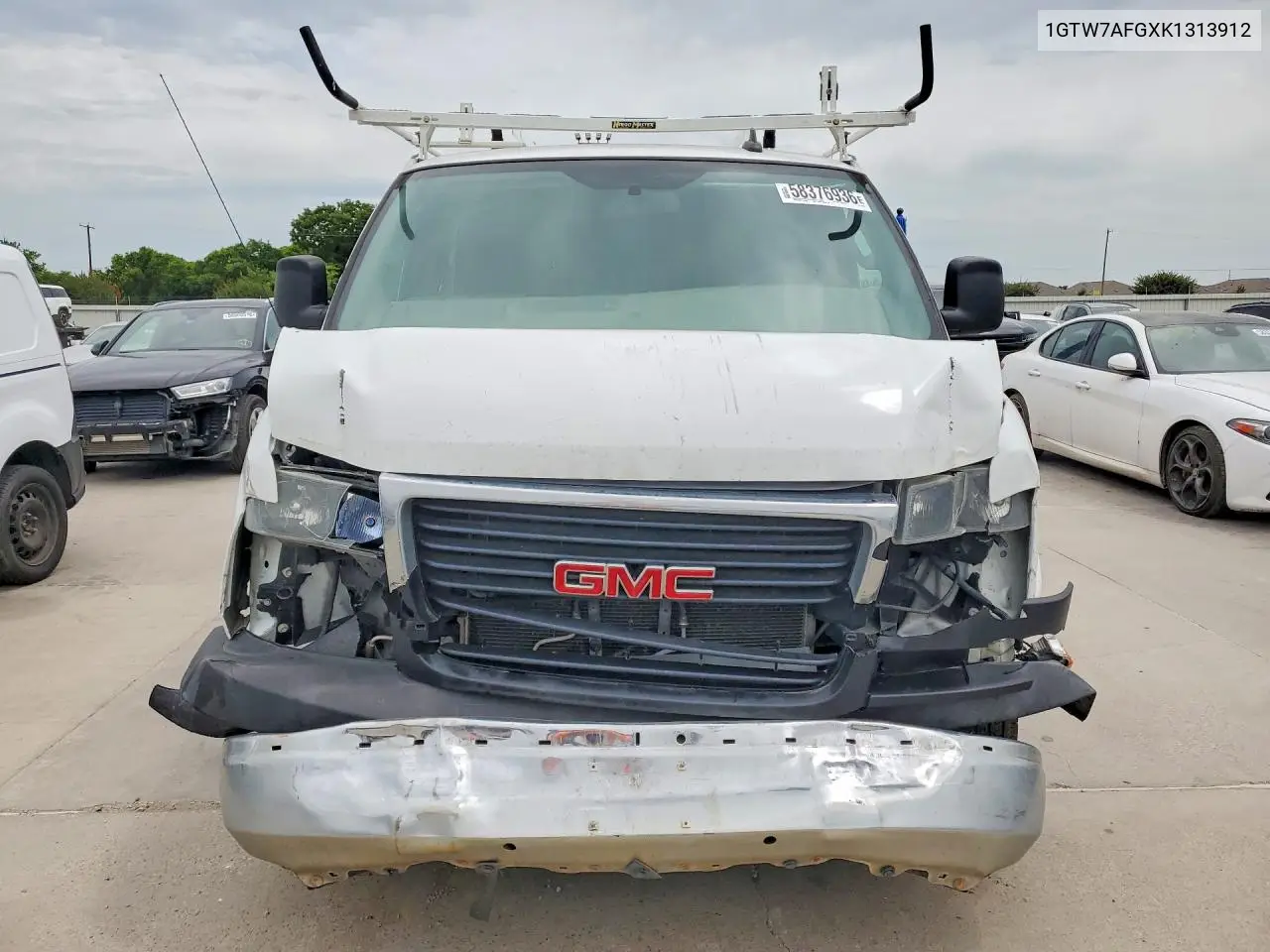 2019 GMC Savana G2500 VIN: 1GTW7AFGXK1313912 Lot: 58376936