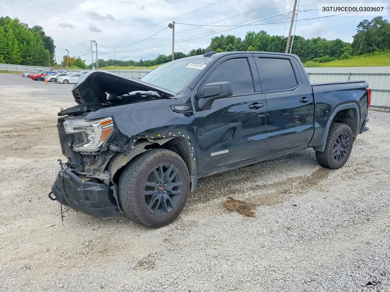 2020 GMC Sierra K1500 Elevation VIN: 3GTU9CED0LG303607 Lot: 57075416