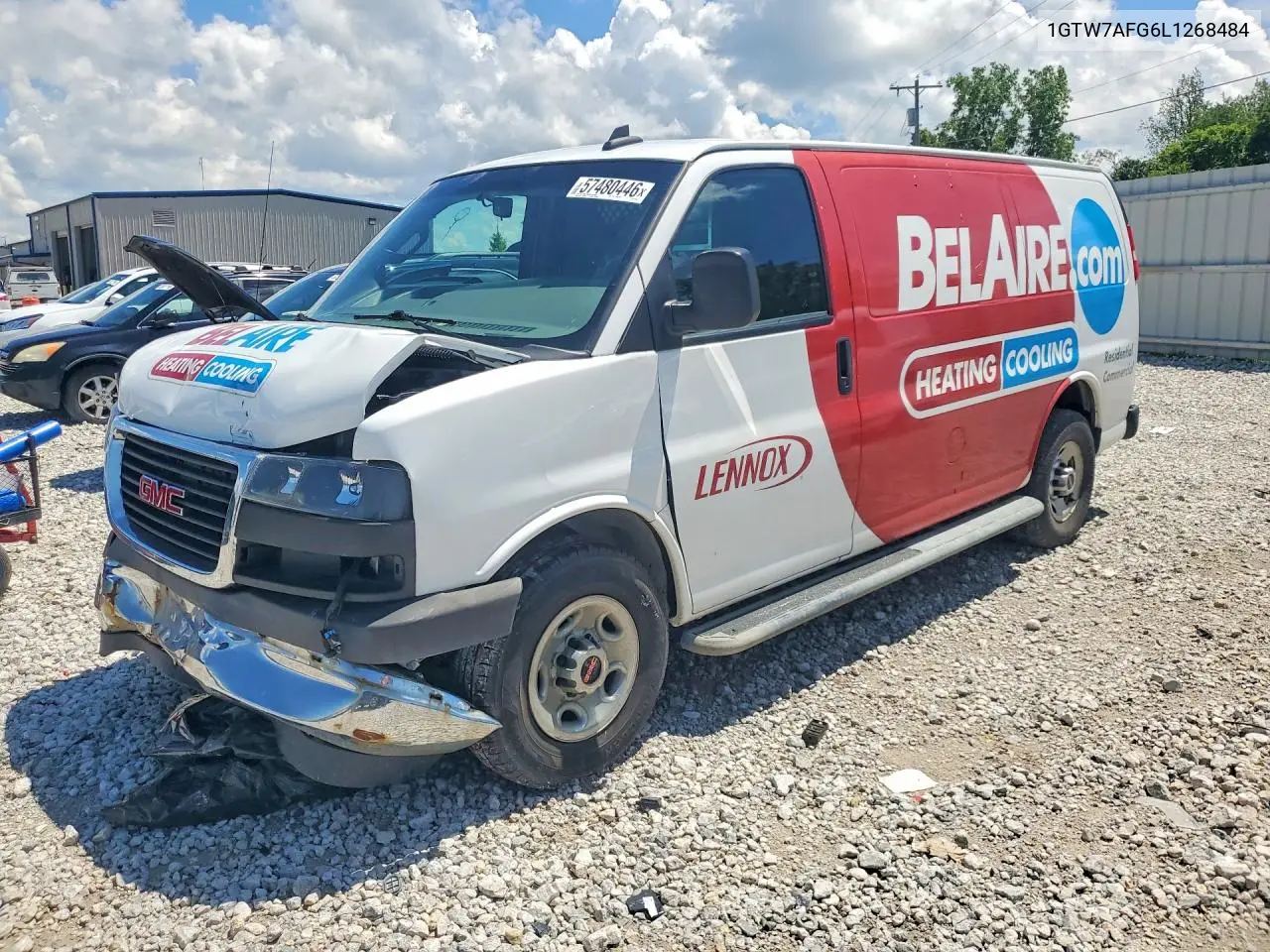 2020 GMC Savana G2500 VIN: 1GTW7AFG6L1268484 Lot: 57480446