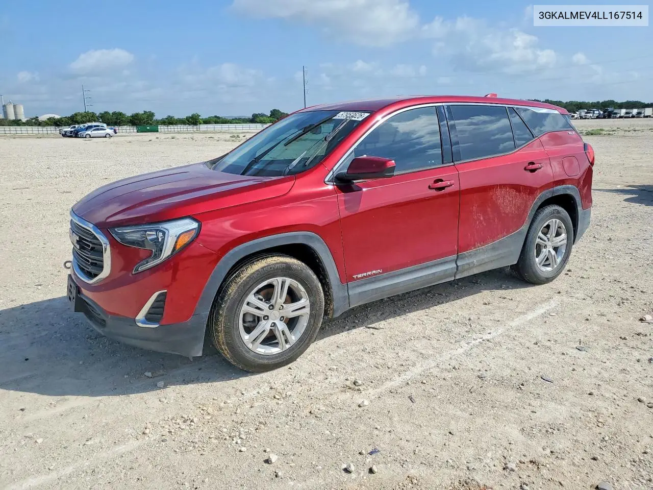 2020 GMC Terrain Sle VIN: 3GKALMEV4LL167514 Lot: 57952526