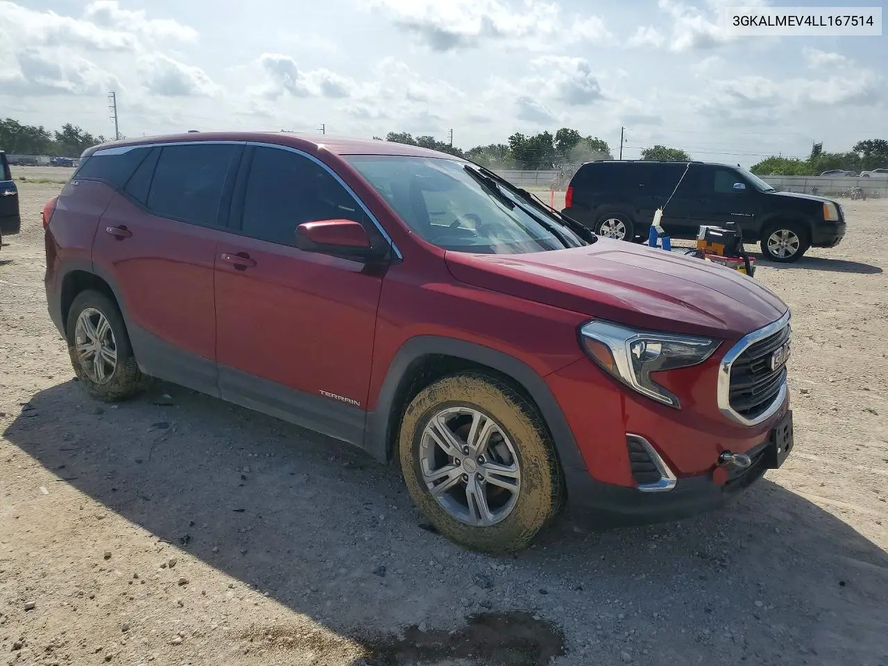 2020 GMC Terrain Sle VIN: 3GKALMEV4LL167514 Lot: 57952526