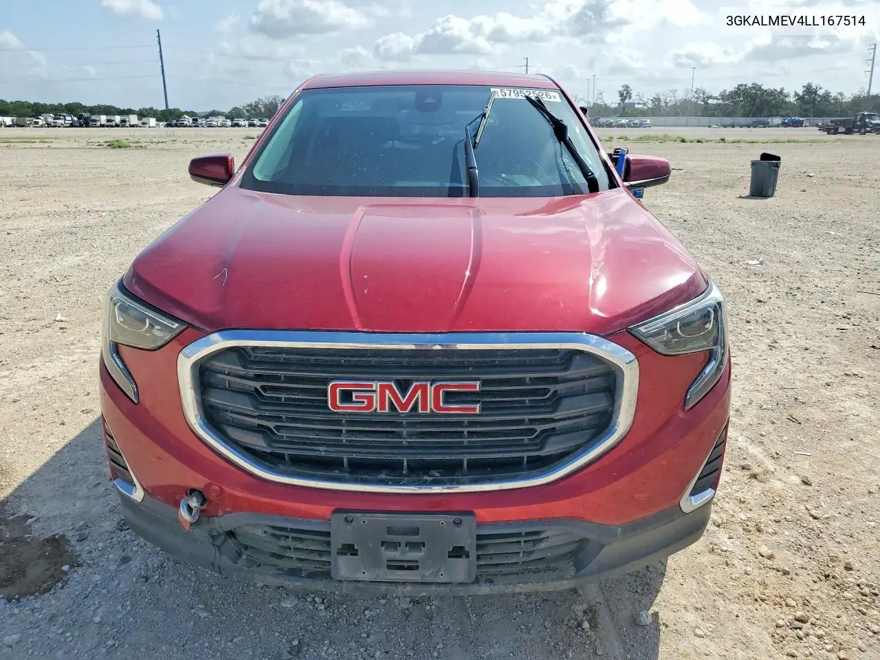 2020 GMC Terrain Sle VIN: 3GKALMEV4LL167514 Lot: 57952526