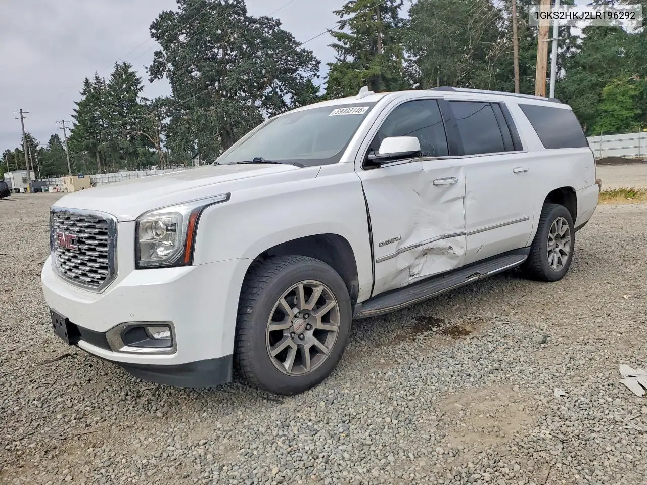 2020 GMC Yukon Xl Denali VIN: 1GKS2HKJ2LR196292 Lot: 59003146