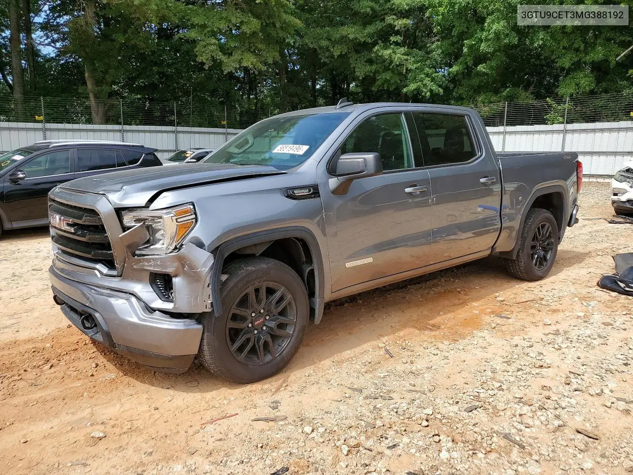 2021 GMC Siera15002Wd VIN: 3GTU9CET3MG388192 Lot: 56519496