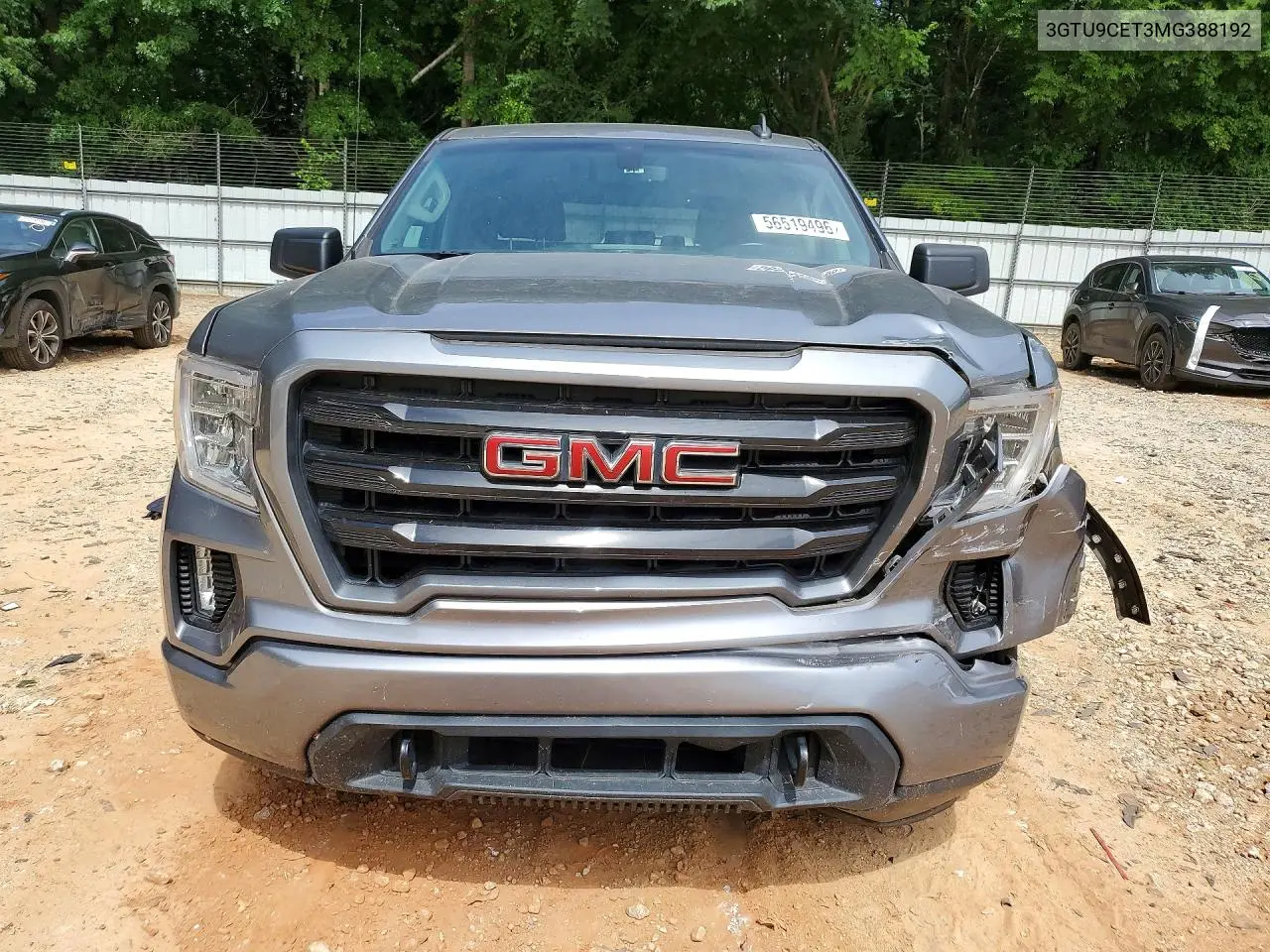 2021 GMC Siera15002Wd VIN: 3GTU9CET3MG388192 Lot: 56519496