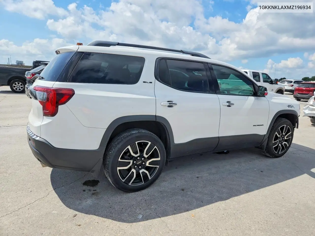 2021 GMC Acadia Sle VIN: 1GKKNKLAXMZ196934 Lot: 56765866