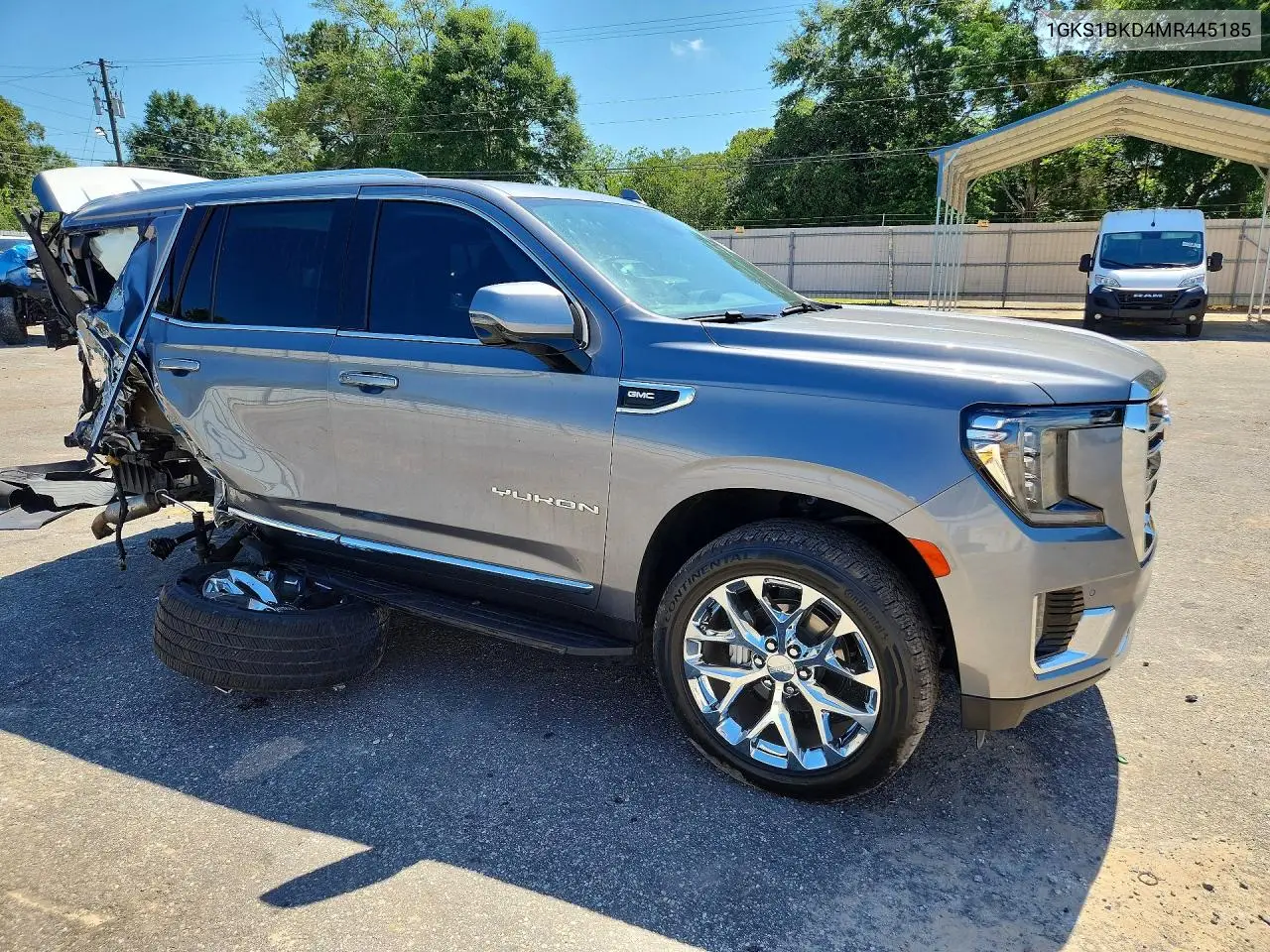 2021 GMC Yukon Slt VIN: 1GKS1BKD4MR445185 Lot: 57075776