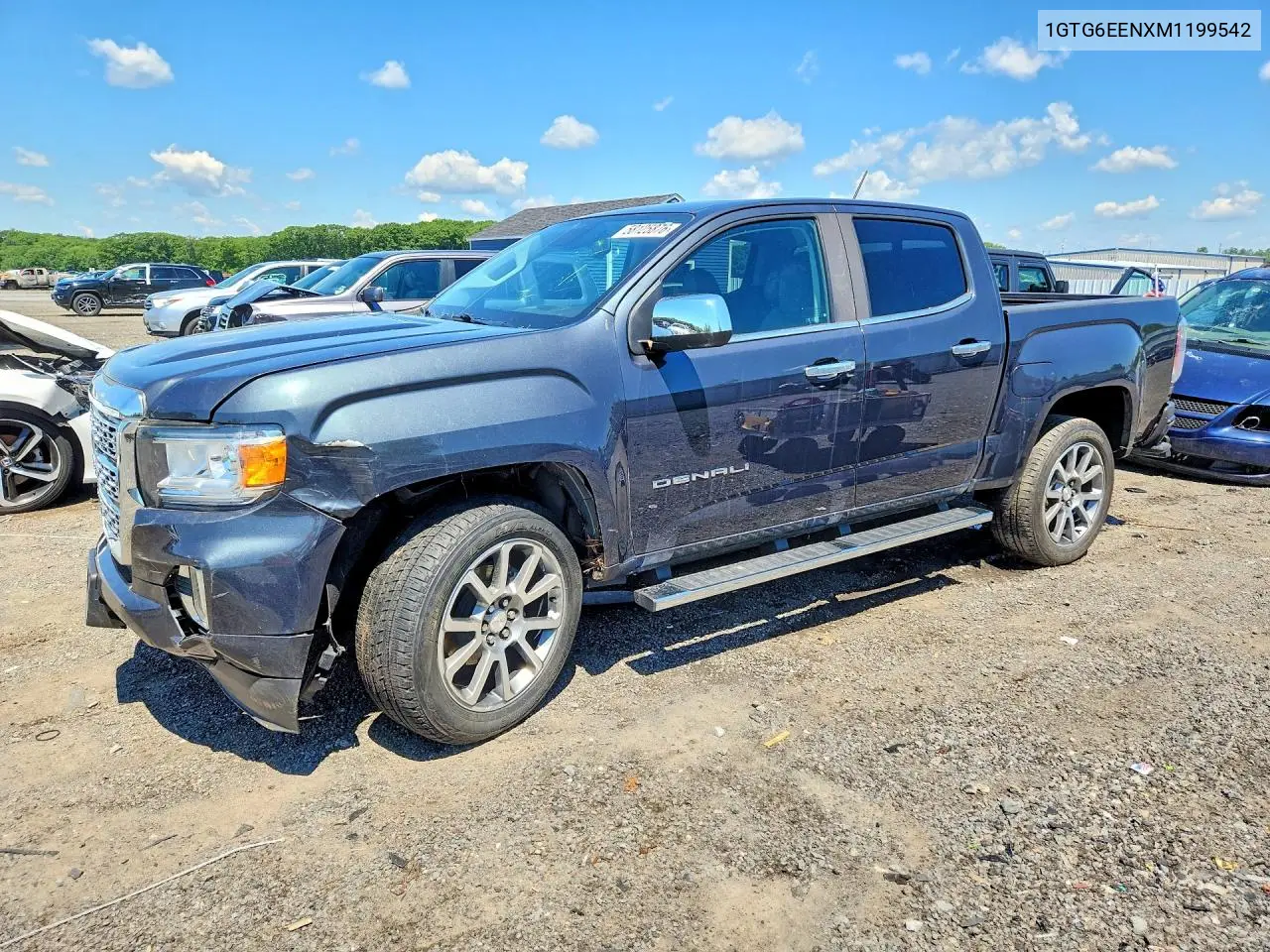 2021 GMC Canyon Denali VIN: 1GTG6EENXM1199542 Lot: 58125876
