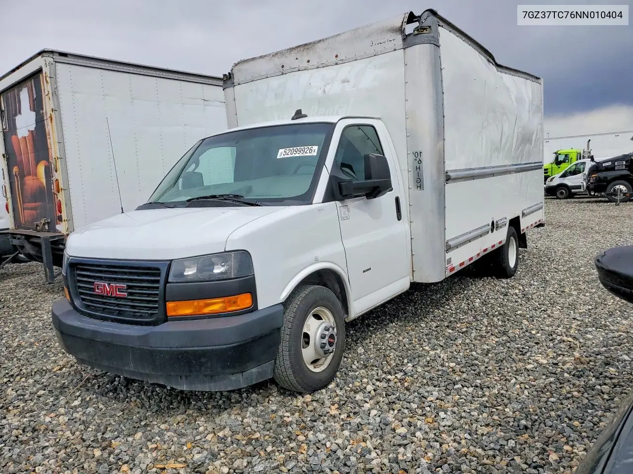 2022 GMC Savana Box Truck VIN: 7GZ37TC76NN010404 Lot: 52099926