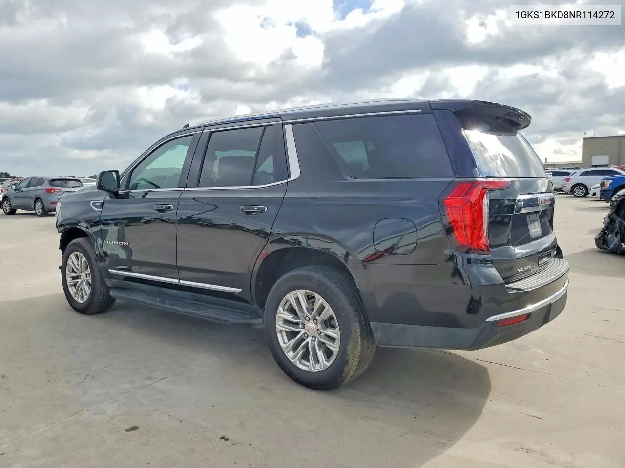 2022 GMC Yukon Slt VIN: 1GKS1BKD8NR114272 Lot: 57124276