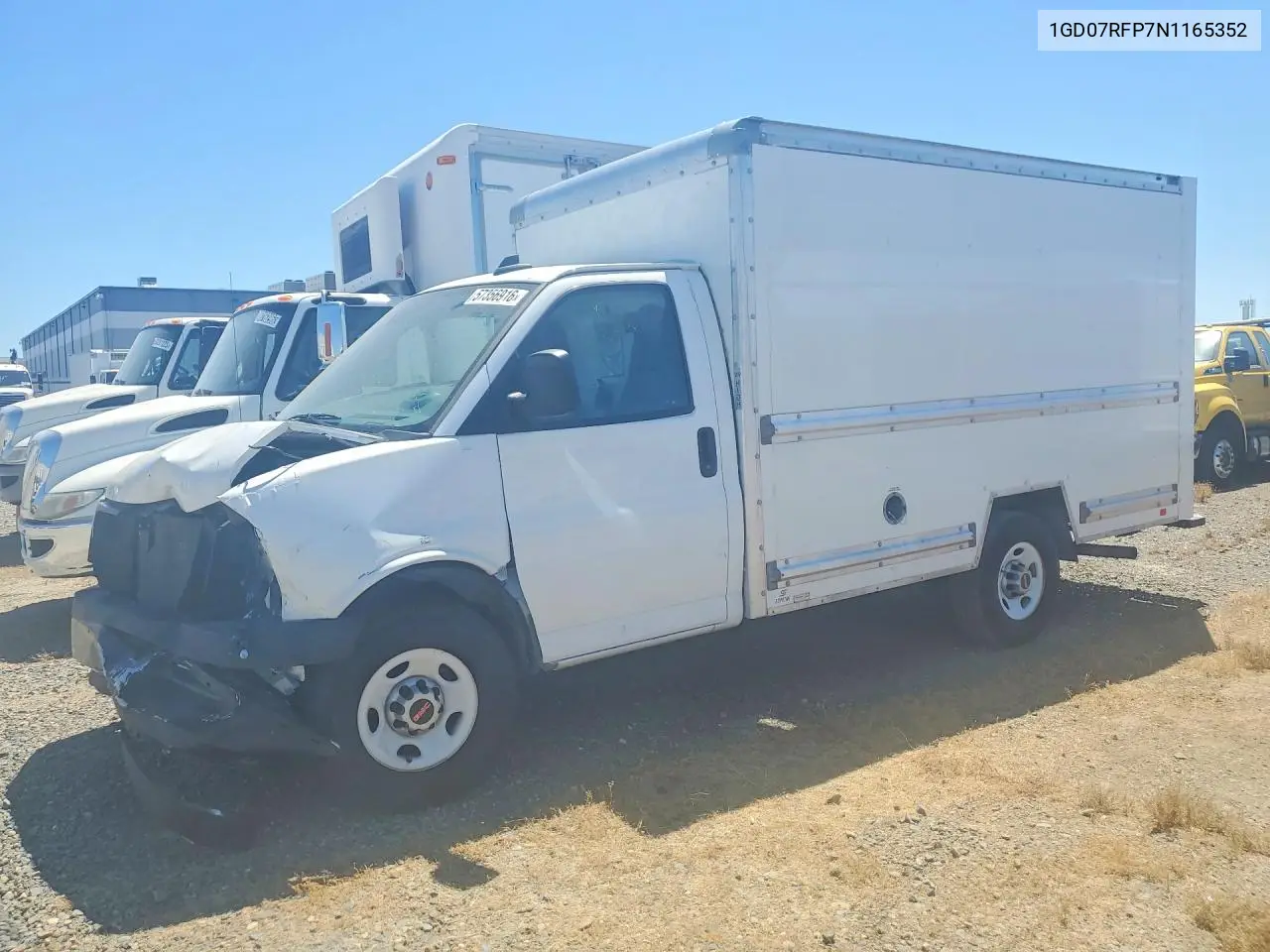 2022 GMC Savana Cut - Box Truck VIN: 1GD07RFP7N1165352 Lot: 57356916