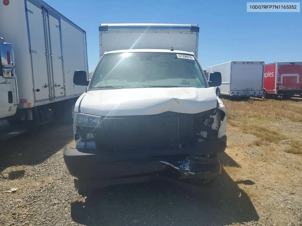 2022 GMC Savana Cut - Box Truck VIN: 1GD07RFP7N1165352 Lot: 57356916