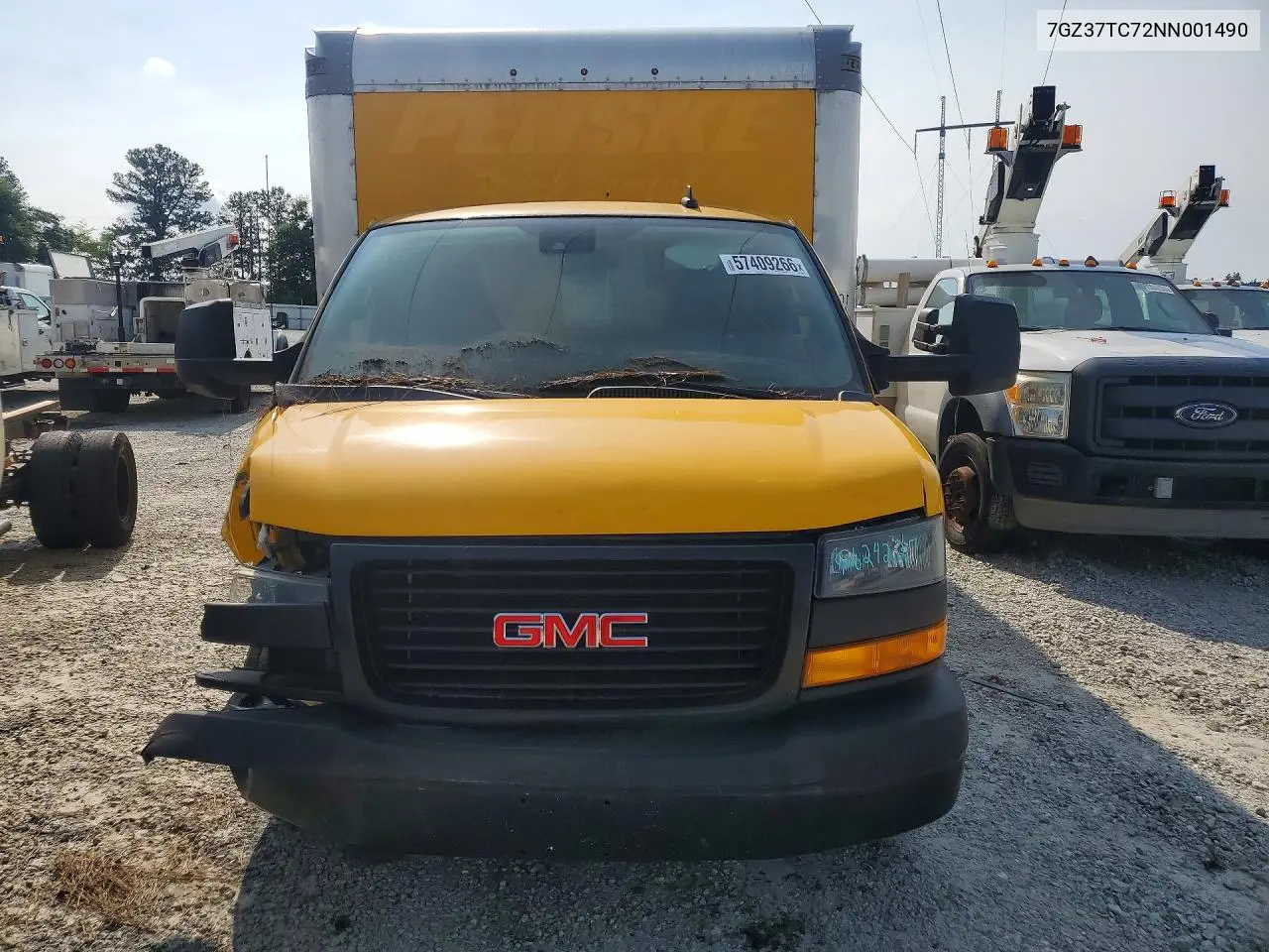 2022 GMC Savana Box Truck VIN: 7GZ37TC72NN001490 Lot: 57409266