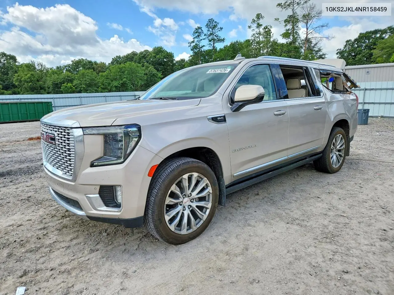 2022 GMC Yukon Xl Denali VIN: 1GKS2JKL4NR158459 Lot: 57637426