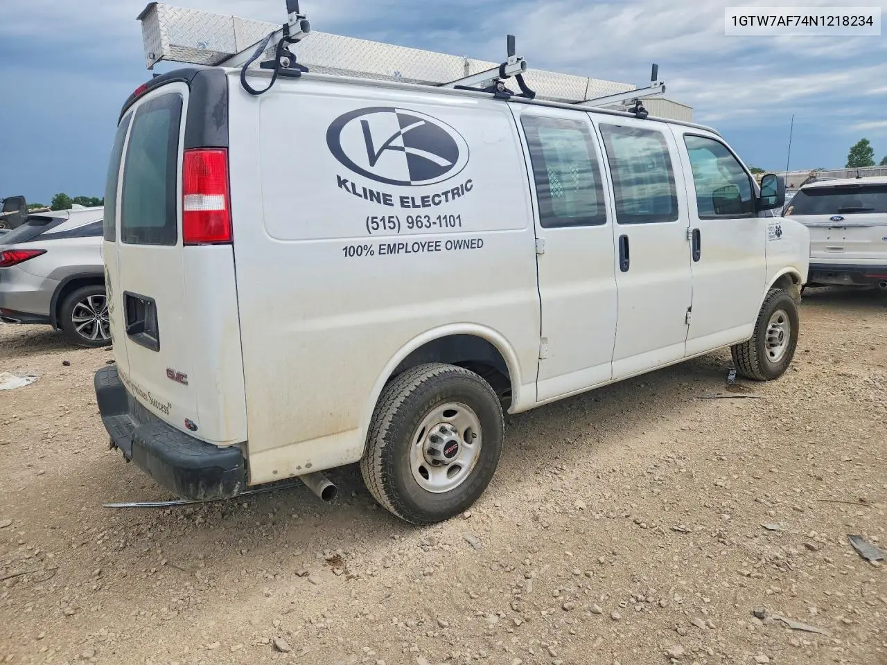 2022 GMC Savana G2500 VIN: 1GTW7AF74N1218234 Lot: 57819376
