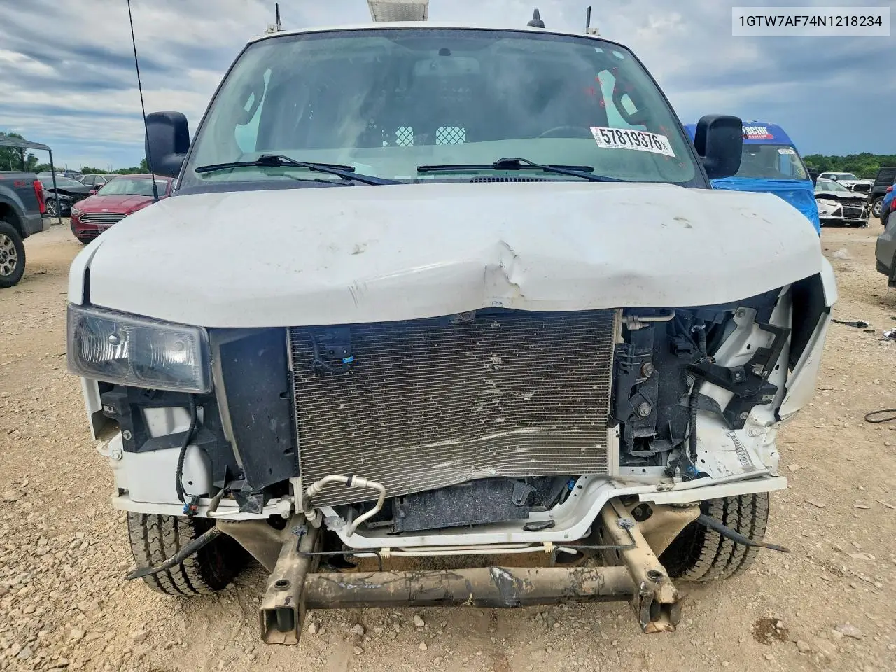 2022 GMC Savana G2500 VIN: 1GTW7AF74N1218234 Lot: 57819376