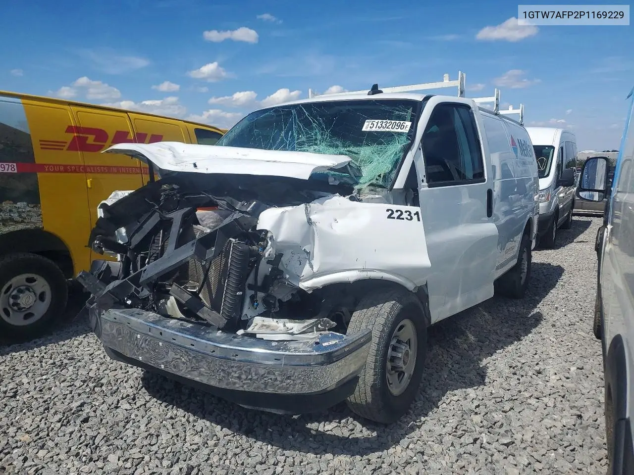 2023 GMC Savana G2500 VIN: 1GTW7AFP2P1169229 Lot: 51332096