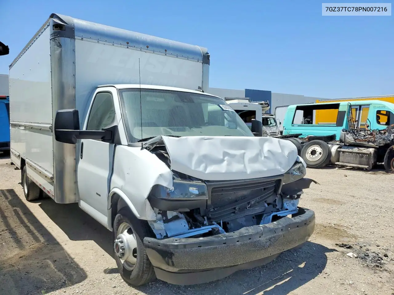 2023 GMC Savana Cut - Box Truck VIN: 7GZ37TC78PN007216 Lot: 58437086