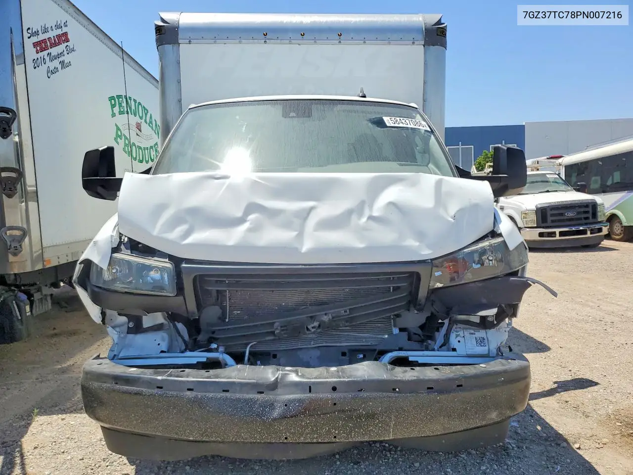 2023 GMC Savana Cut - Box Truck VIN: 7GZ37TC78PN007216 Lot: 58437086