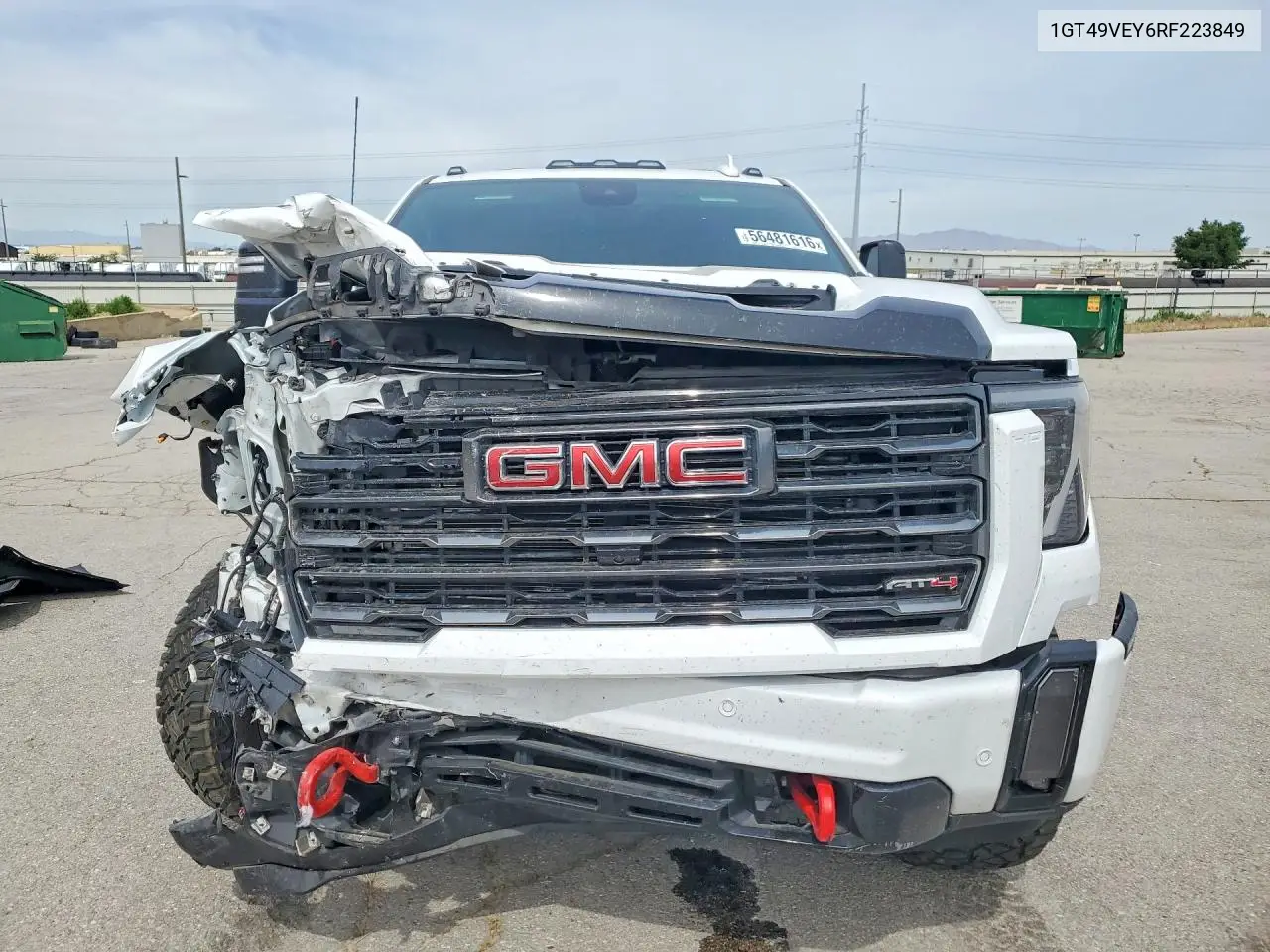 2024 GMC Sierra K3500 At4 VIN: 1GT49VEY6RF223849 Lot: 56481616