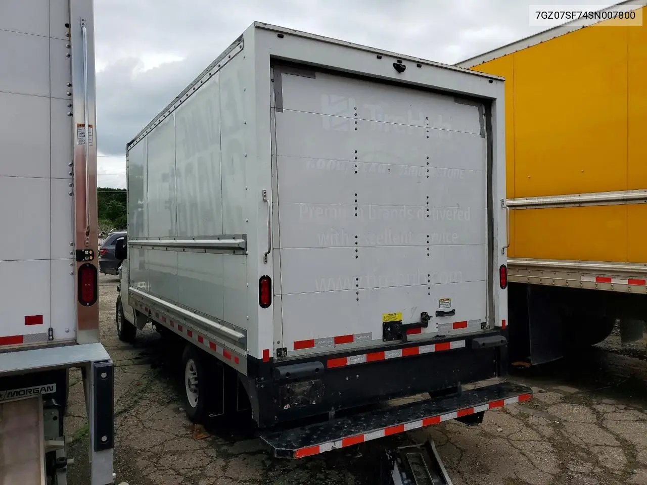 2025 GMC Savana Cut - Box Truck VIN: 7GZ07SF74SN007800 Lot: 57401406