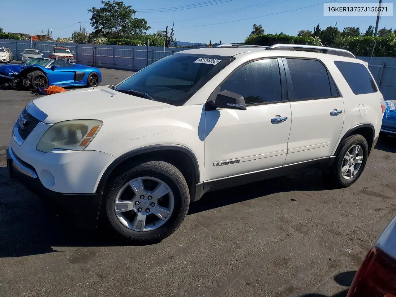 2007 GMC Acadia Sle VIN: 1GKER13757J156571 Lot: 58783506