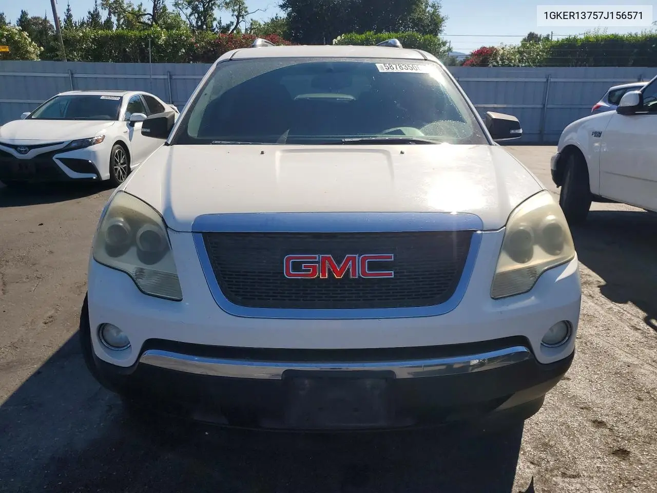 2007 GMC Acadia Sle VIN: 1GKER13757J156571 Lot: 58783506