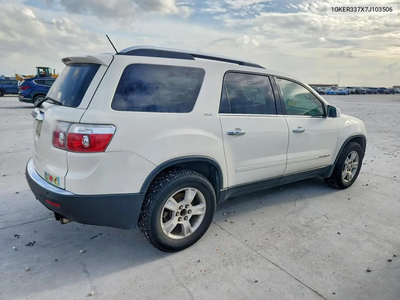 2007 GMC Acadia Slt-2 VIN: 1GKER337X7J103506 Lot: 61350296