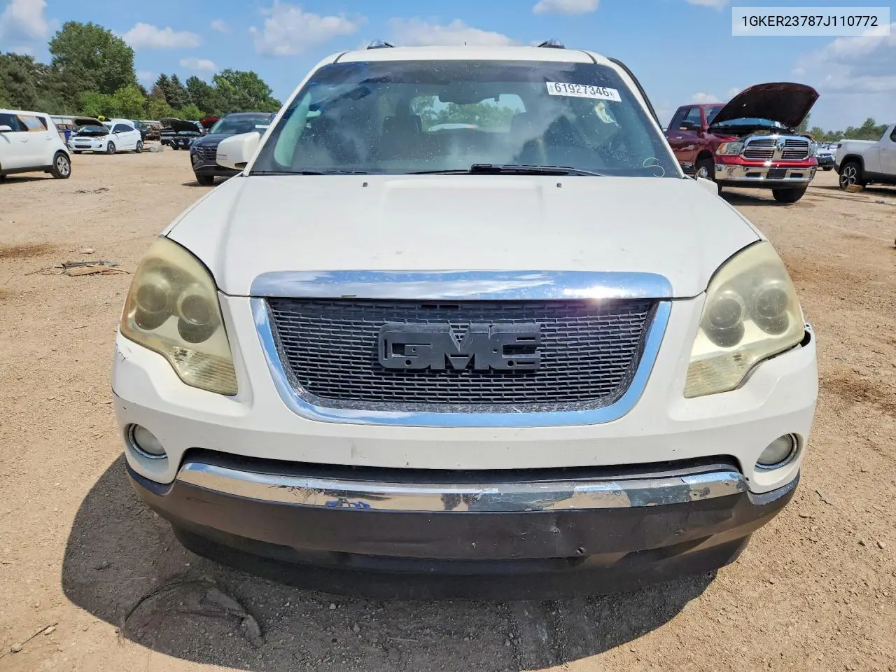 2007 GMC Acadia Slt-1 VIN: 1GKER23787J110772 Lot: 61927346