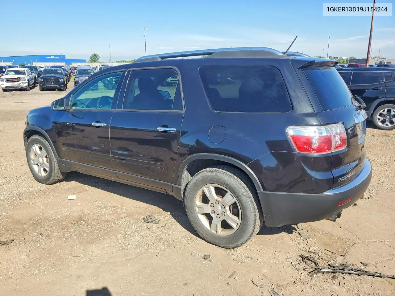 2009 GMC Acadia Sle VIN: 1GKER13D19J154244 Lot: 58397336
