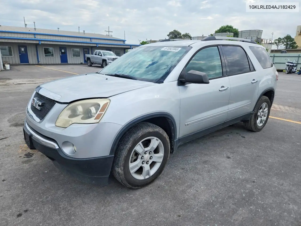 2010 GMC Acadia Sle VIN: 1GKLRLED4AJ182429 Lot: 57092366
